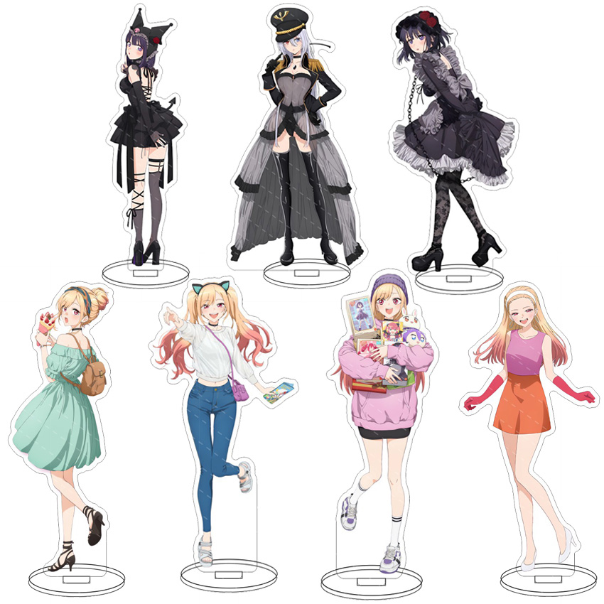 Figma Stand Set - 16 センチメートルアニメアクリルスタンド私のドレスアップダーリン北川マリン伊豆佐久奈伊豆真珠コスフィギュア装飾品絶妙なギフト