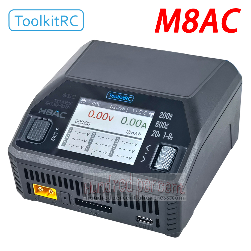 Model Airplane Plastic - ToolkitRC M8AC スマート Lipo バッテリー充電器放電器 AC