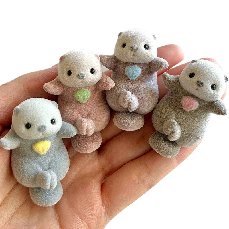 Capsule Toy Gashapon - YELL カプセルトイ本物の植毛ハンドヘルドカワウソ水族館かわいい少年少女トレンディな遊びの装飾製品ガシャポン