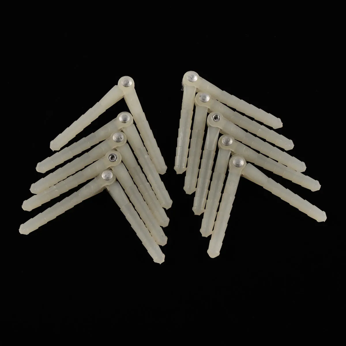 Model Airplane Plastic - Rc用プラスチックピンヒンジ,直径2.5mm,4.5mm,10個