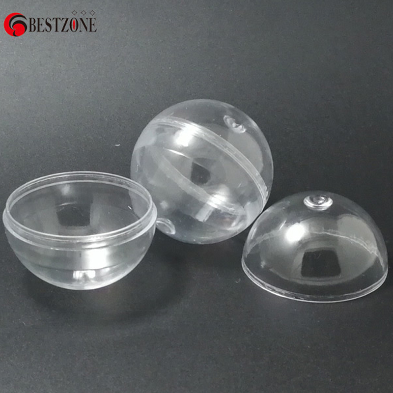 Capsule Toy Gashapon - 100個/ロット 直径40MM 透明プラスチックPSカプセル おもちゃボール容器 シェル 自動販売機用