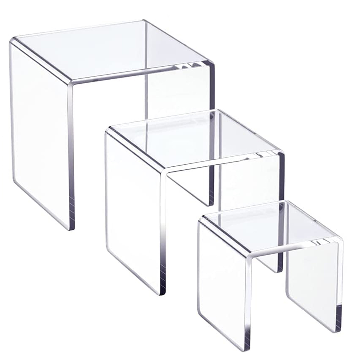 Pop Display Shelf - 5ミリメートルのuアクリルディスプレイライザー棚ショーケース器具ジュエリー、ディスプレイ用スタンドファンコフィギュアカップケーキ化粧品