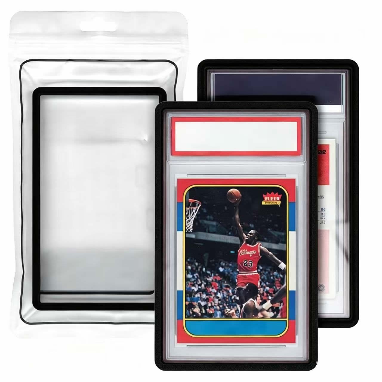 Graded Card Display - シリコンバンパーケースガードプロテクターディスプレイカバーPSA 35PTグレーディングカードスラブスポーツトレーディングゲームカード収納ホルダー用