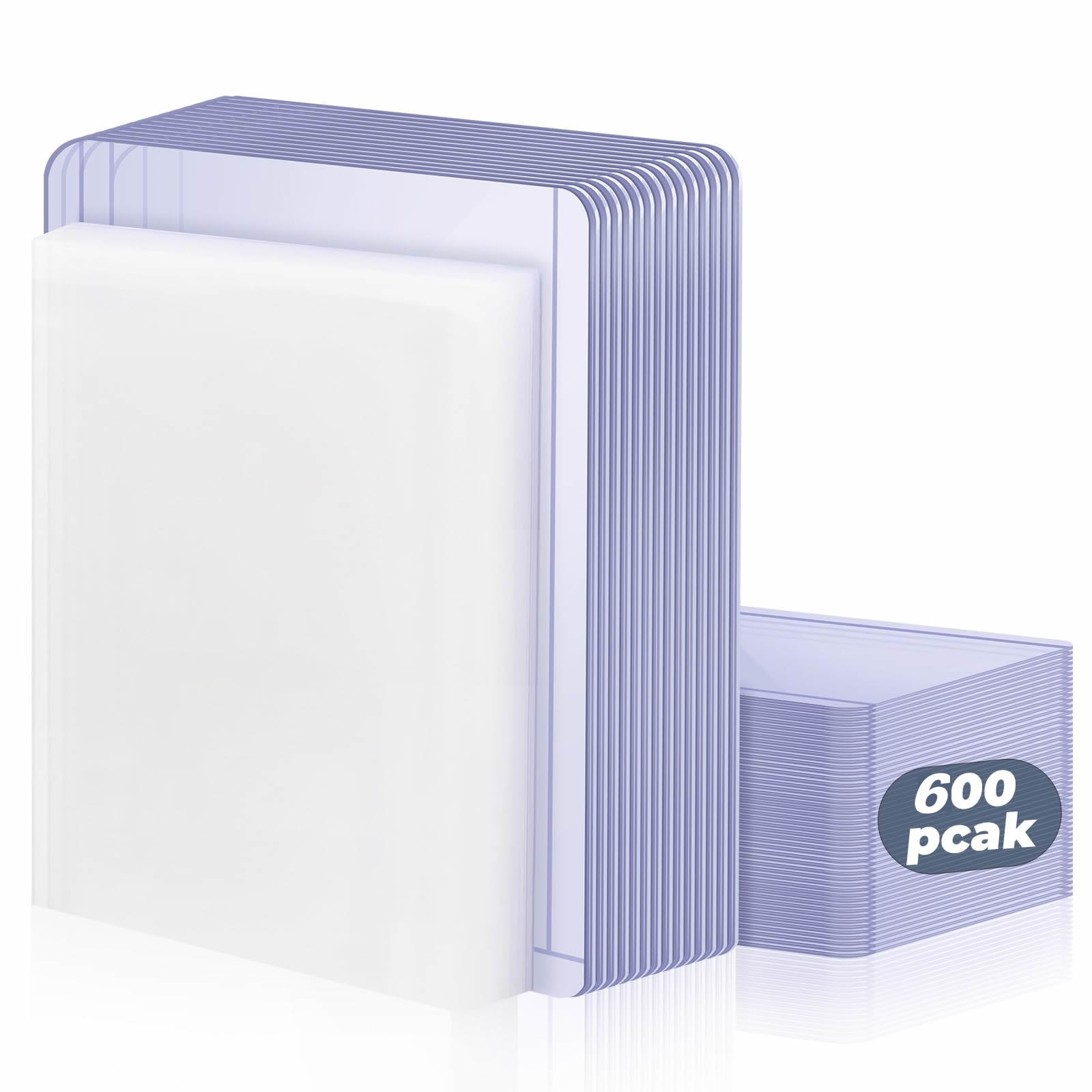 Card Penny Sleeve - 100-600 個のカードスリーブハードソフトカードホルダー保護フィルムで覆われたクリアトレーディングプロテクターポケモンフットボールゲームカード用