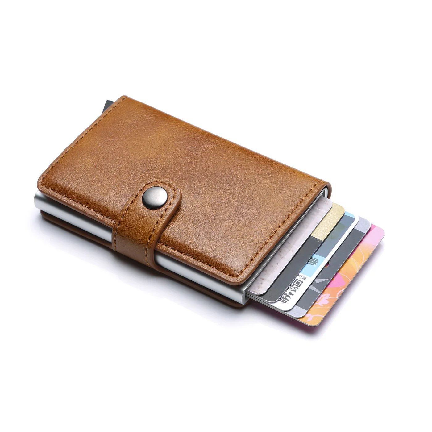 Rfid メタル訪問クレジットカードホルダー男性財布高級ビジ - Card Top Loader のレビューと価格