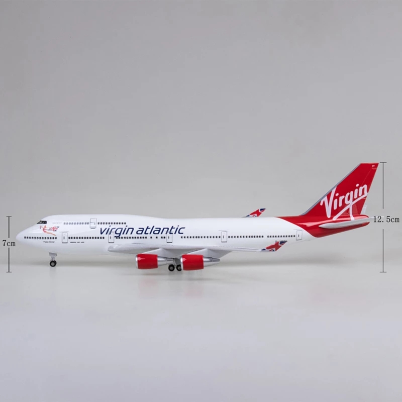 47cm バージン・アトランティック B747 飛行機模型  - Model Airplane Plastic のレビューと価格
