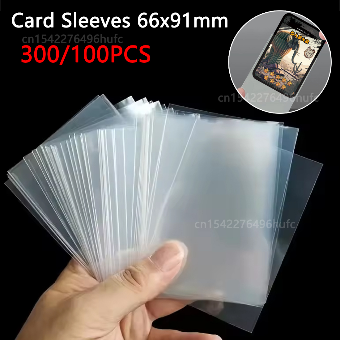 300/100 個 66*91 ミリメートルカードスリーブ収 - Card Penny Sleeve のレビューと価格