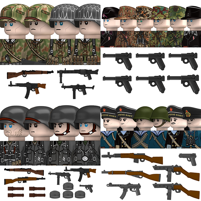 第二次世界大戦 ドイツ軍 北アフリカ軍団 兵士 フィギュア  - Lego Minifigure Holder のレビューと価格