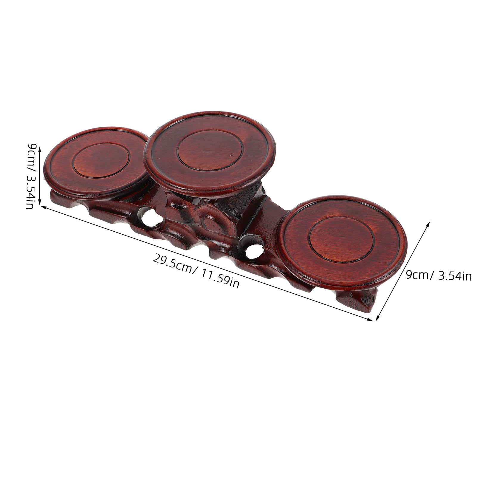高級無垢材丸型台座ディスプレイベース、茶器、盆栽、コレクショ - Display Risers Set のレビューと価格