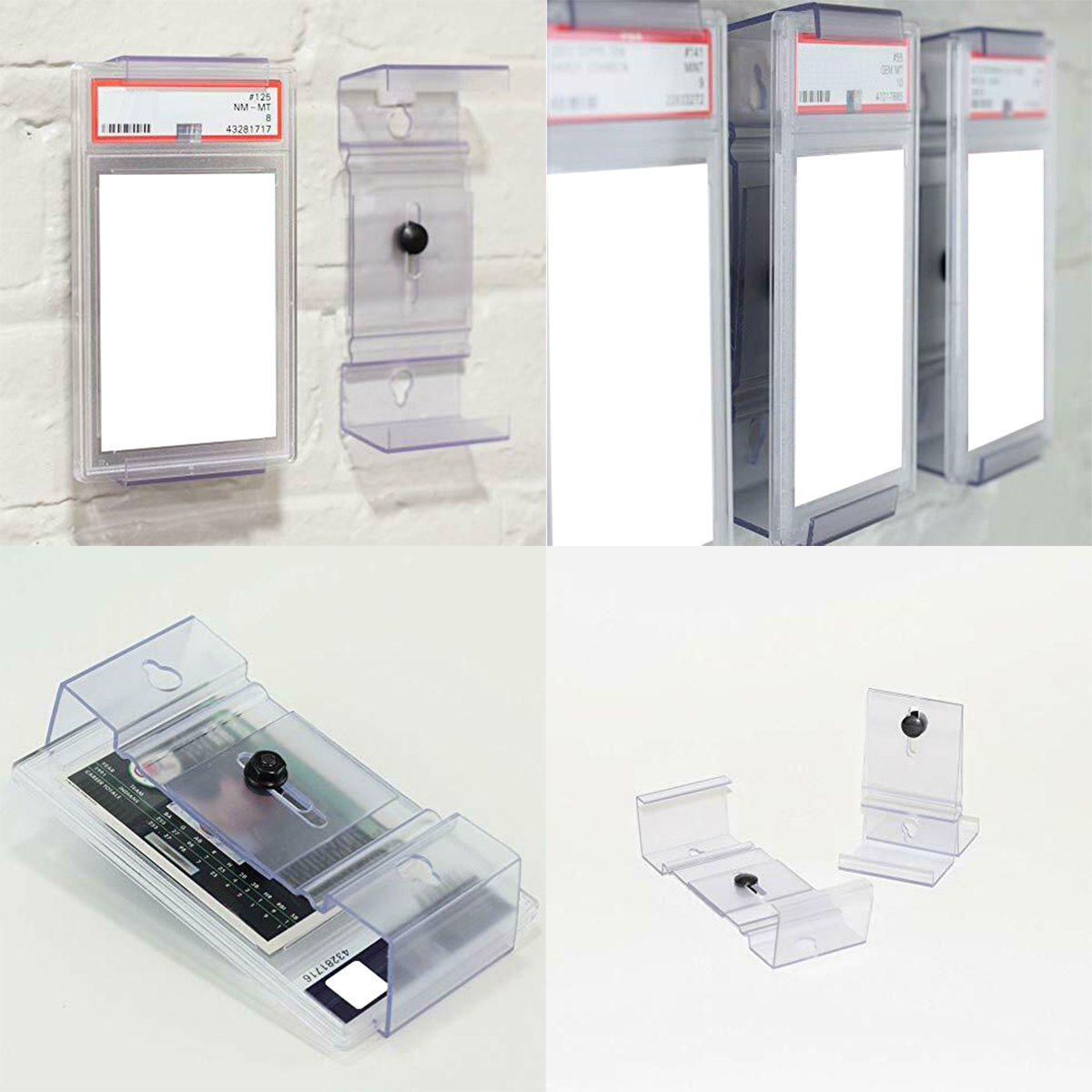 壁掛け式卓上トレーディングカードディスプレイスタンドケースフ - Graded Card Display のレビューと価格