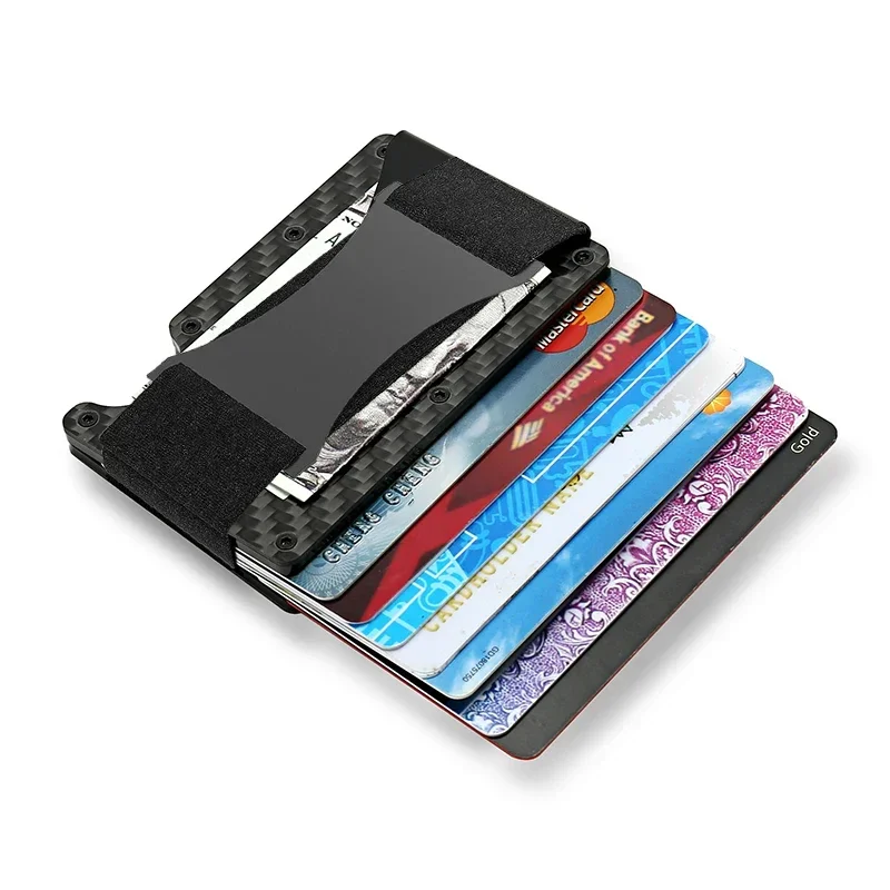 RFIDビジネスカードホルダー カーボンファイバーカードホル - Card Top Loader のレビューと価格