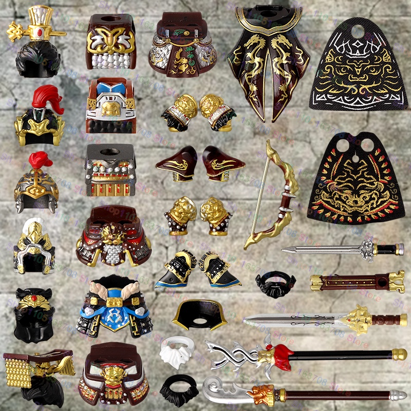三国志古代兵士英雄曹操孫権黄忠ミニドールフィギュア組み立てブ - Lego Minifigure Holder のレビューと価格