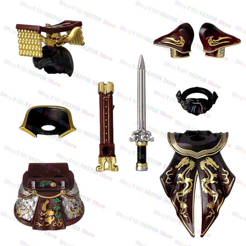 三国志古代兵士英雄曹操孫権黄忠ミニドールフィギュア組み立てブ - Lego Minifigure Holder のレビューと価格