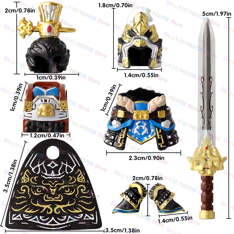 三国志古代兵士英雄曹操孫権黄忠ミニドールフィギュア組み立てブ - Lego Minifigure Holder のレビューと価格