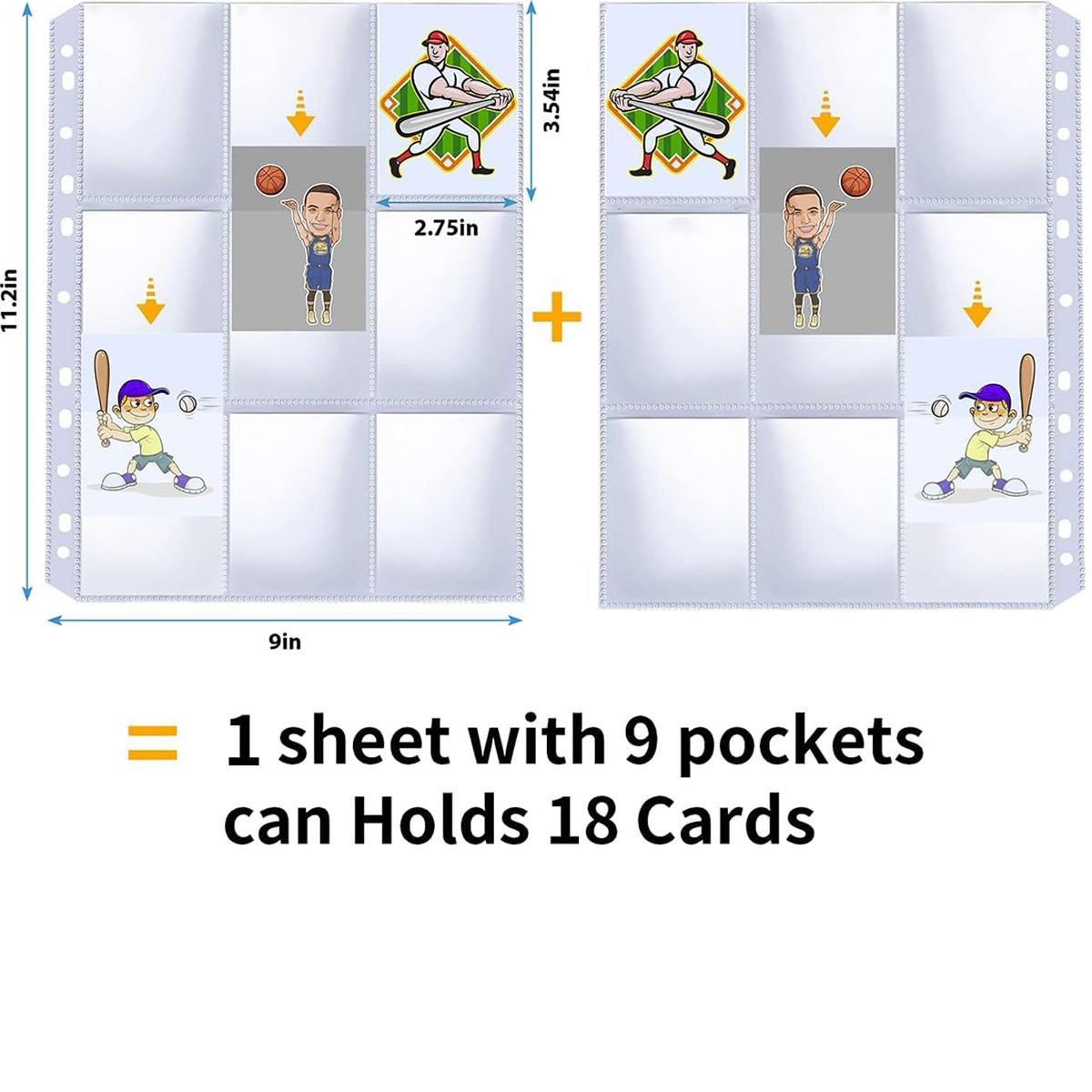50枚入り 9ポケットカードスリーブ 900枚収納 両面トレ - Trading Card Binder のレビューと価格